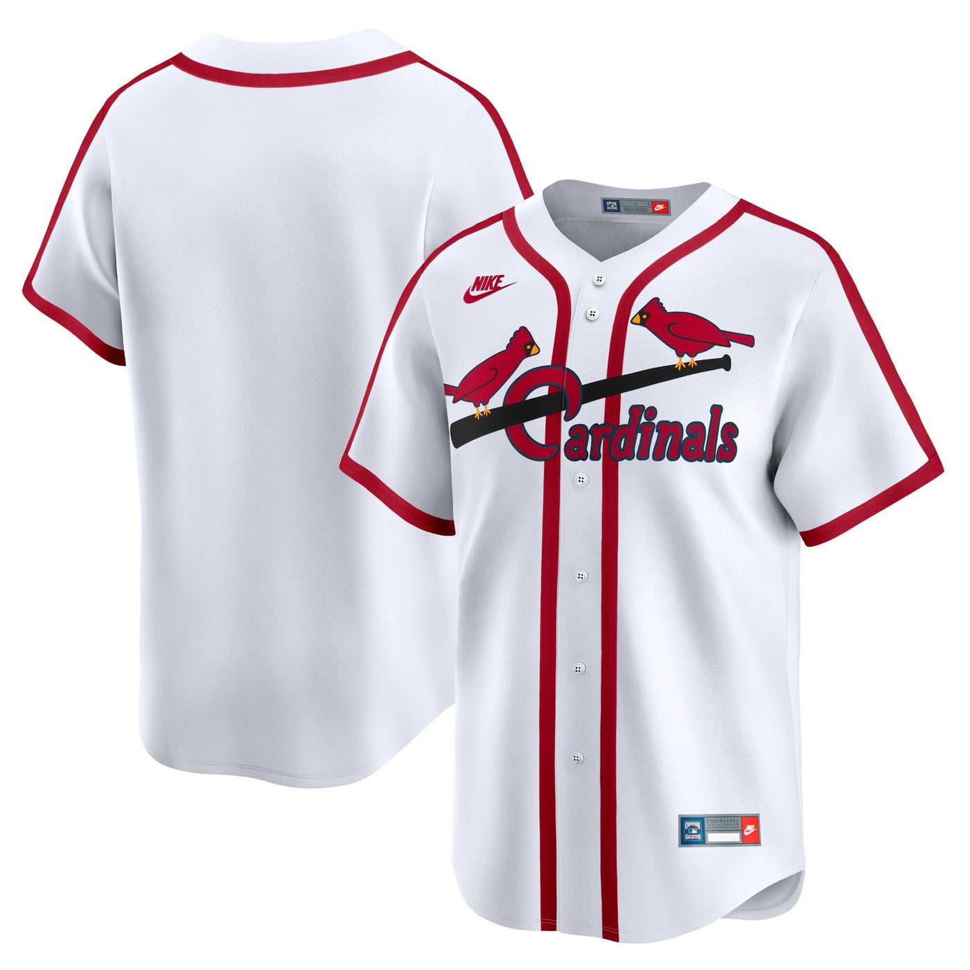 St. Louis Cardinals Nike White Cooperstown Collection Limited Jersey