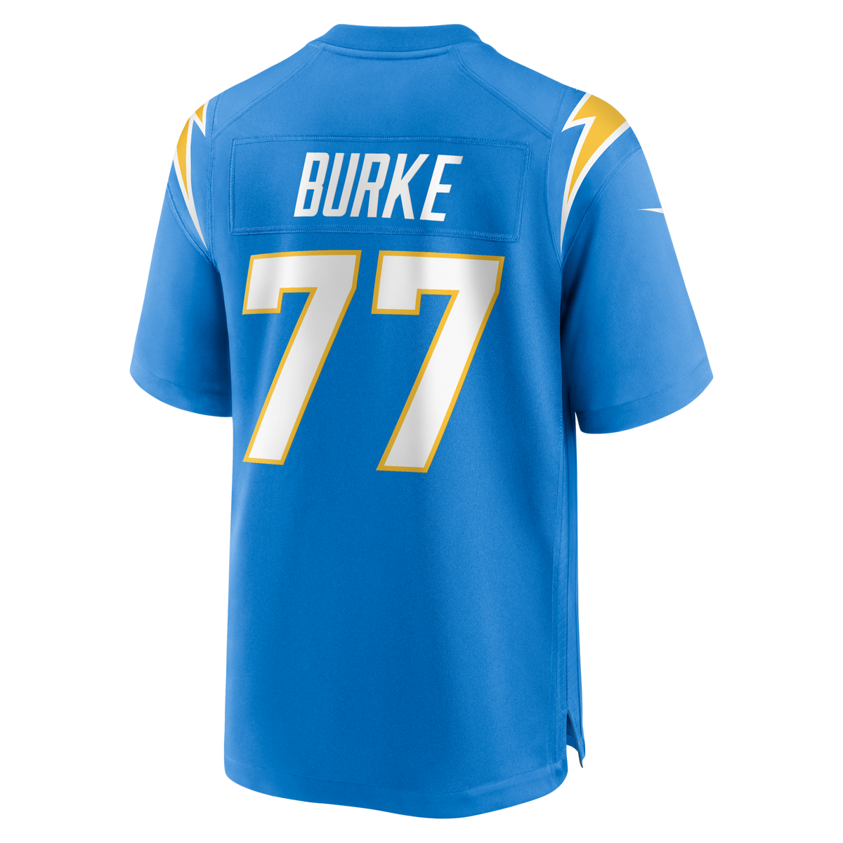 Los Angeles Chargers Travis Burke Powder Blue Team Game Jersey