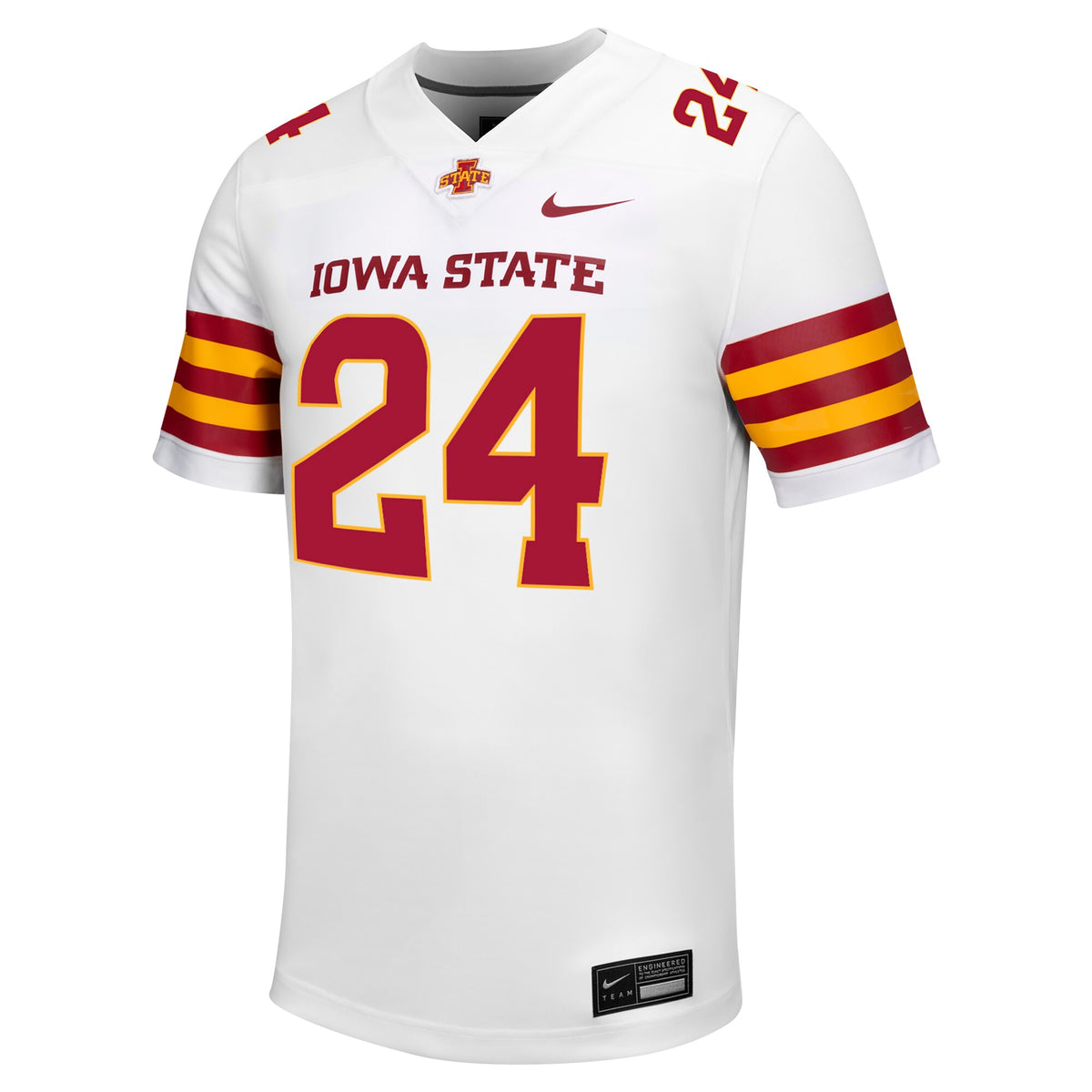 #24 Iowa State Cyclones Untouchable Football Jersey – White