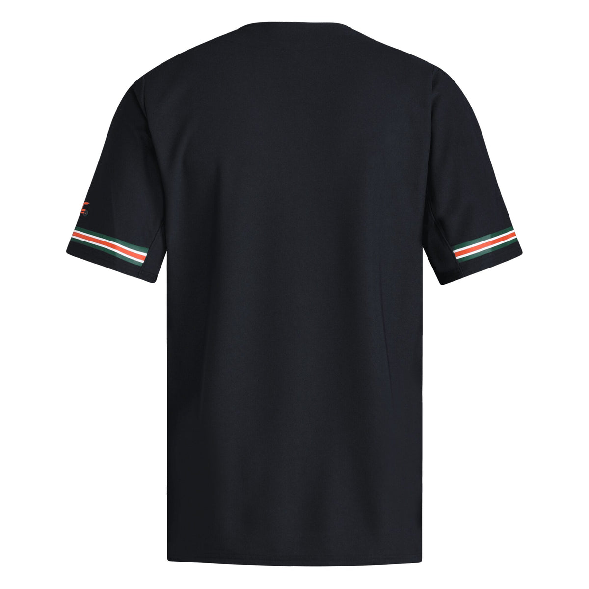 Miami Hurricanes V-Neck Baseball Jersey - Black