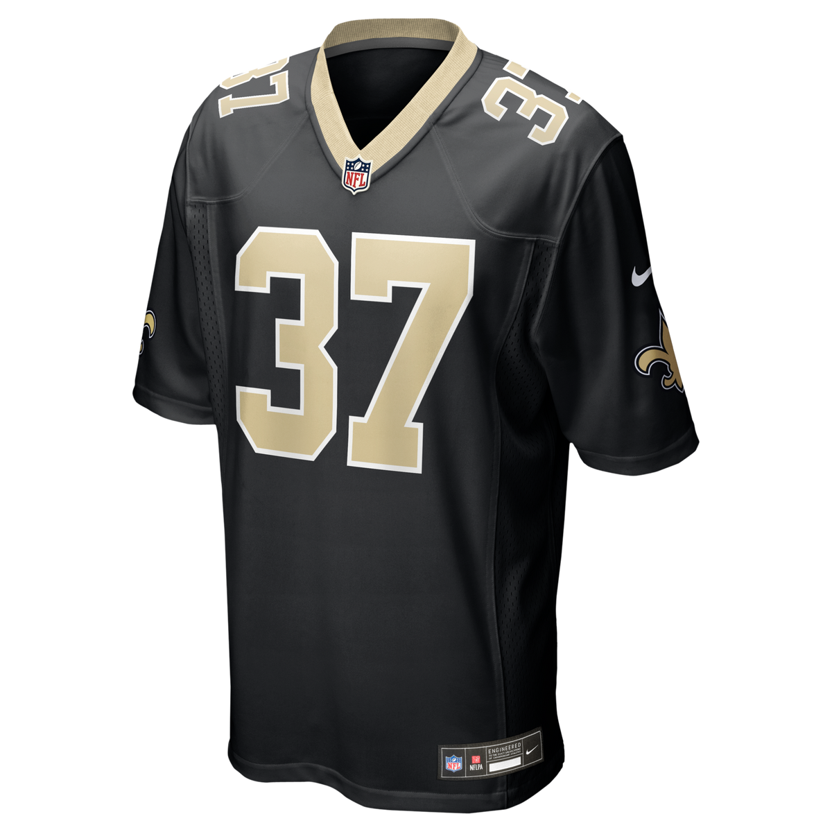 New Orleans Saints Steve Gleason Black Game Retired Player Jersey