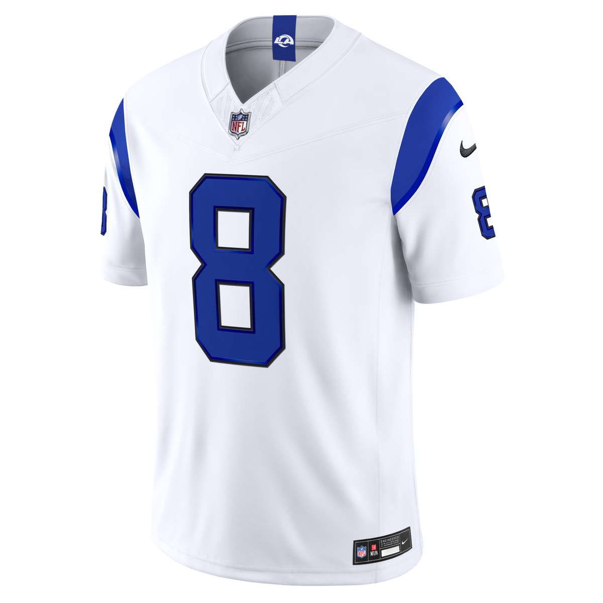 Los Angeles Rams Jared Verse White Alternate Fearsome White Vapor F.U.S.E. Stitched Limited Jersey