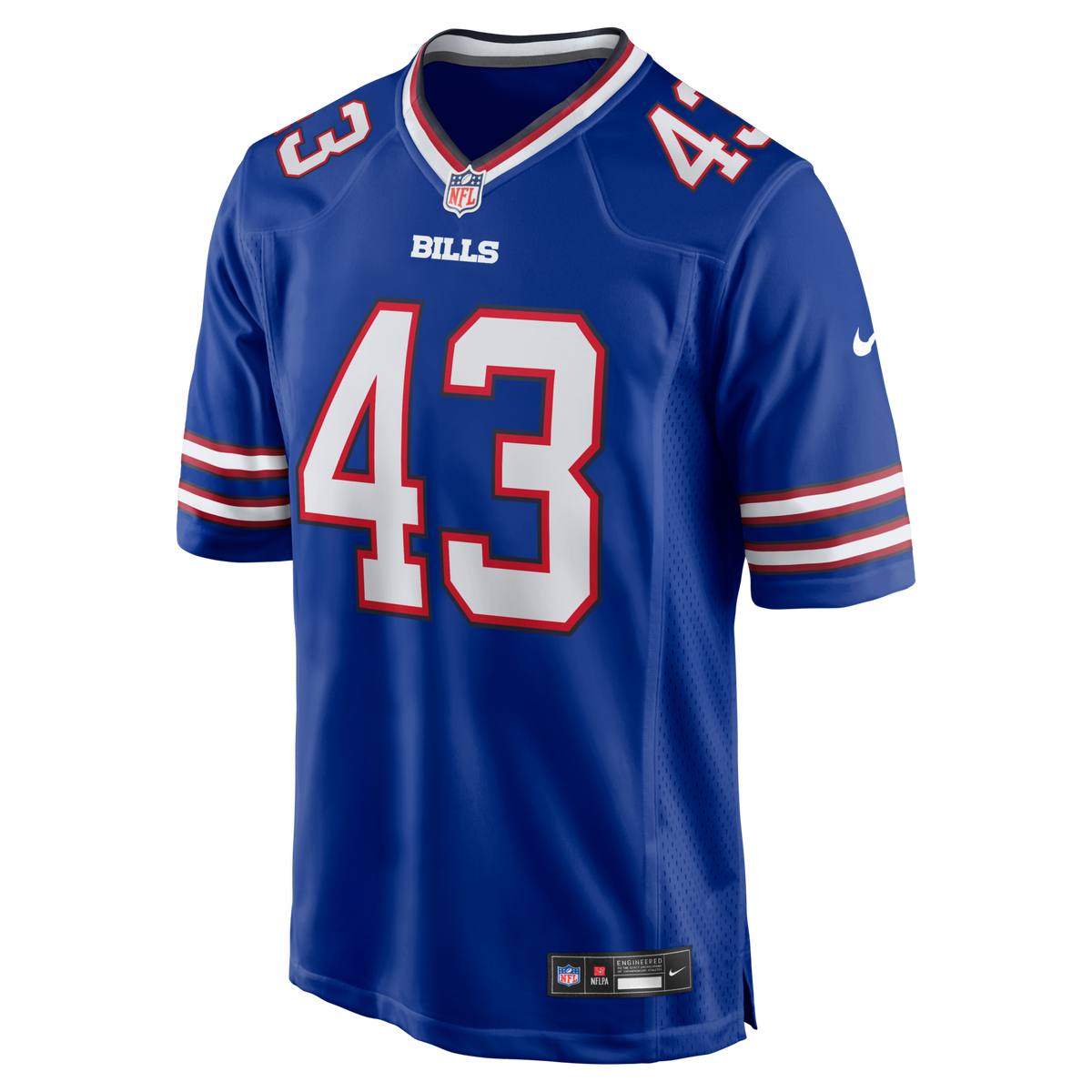 Buffalo Bills Dorian Strong Royal Team Game Jersey
