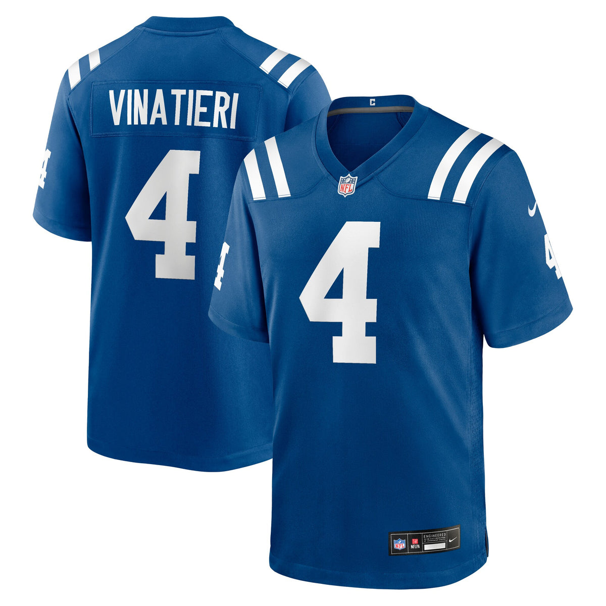 Indianapolis Colts Adam Vinatieri Royal Team Retired Game Jersey