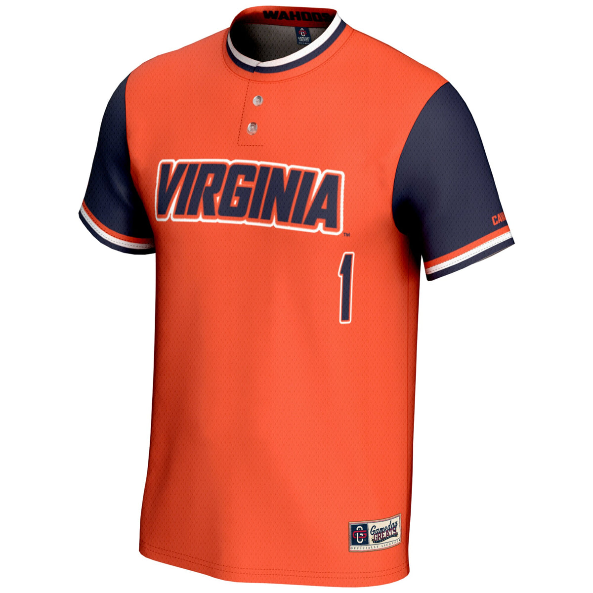 #1 Virginia Cavaliers GameDay Greats Lightweight Softball Jersey - Orange