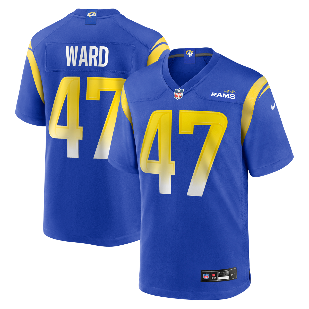 Los Angeles Rams Alex Ward Royal Home Game Jersey