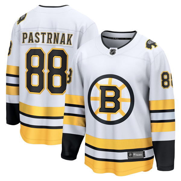 Boston Bruins David Pastrnak Fanatics White Away Breakaway Player Jersey