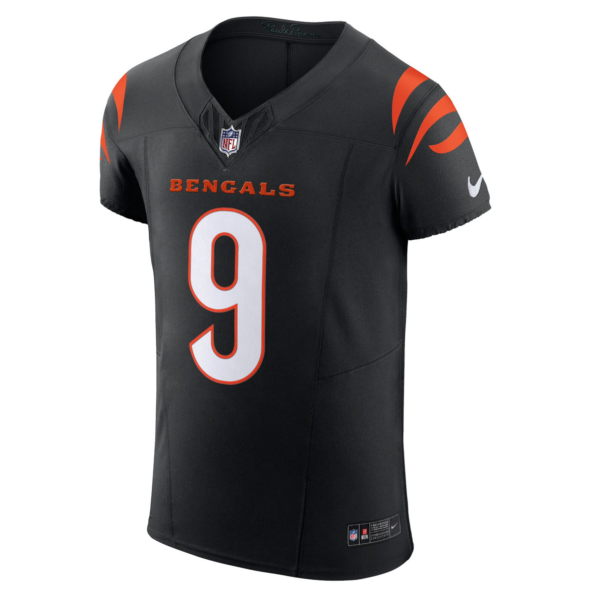 Cincinnati Bengals Joe Burrow Black Team Vapor F.U.S.E. Elite Jersey