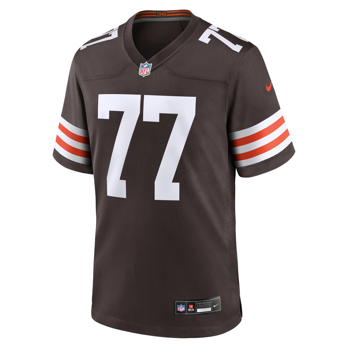 Cleveland Browns Zion Johnson Brown Team Game Jersey