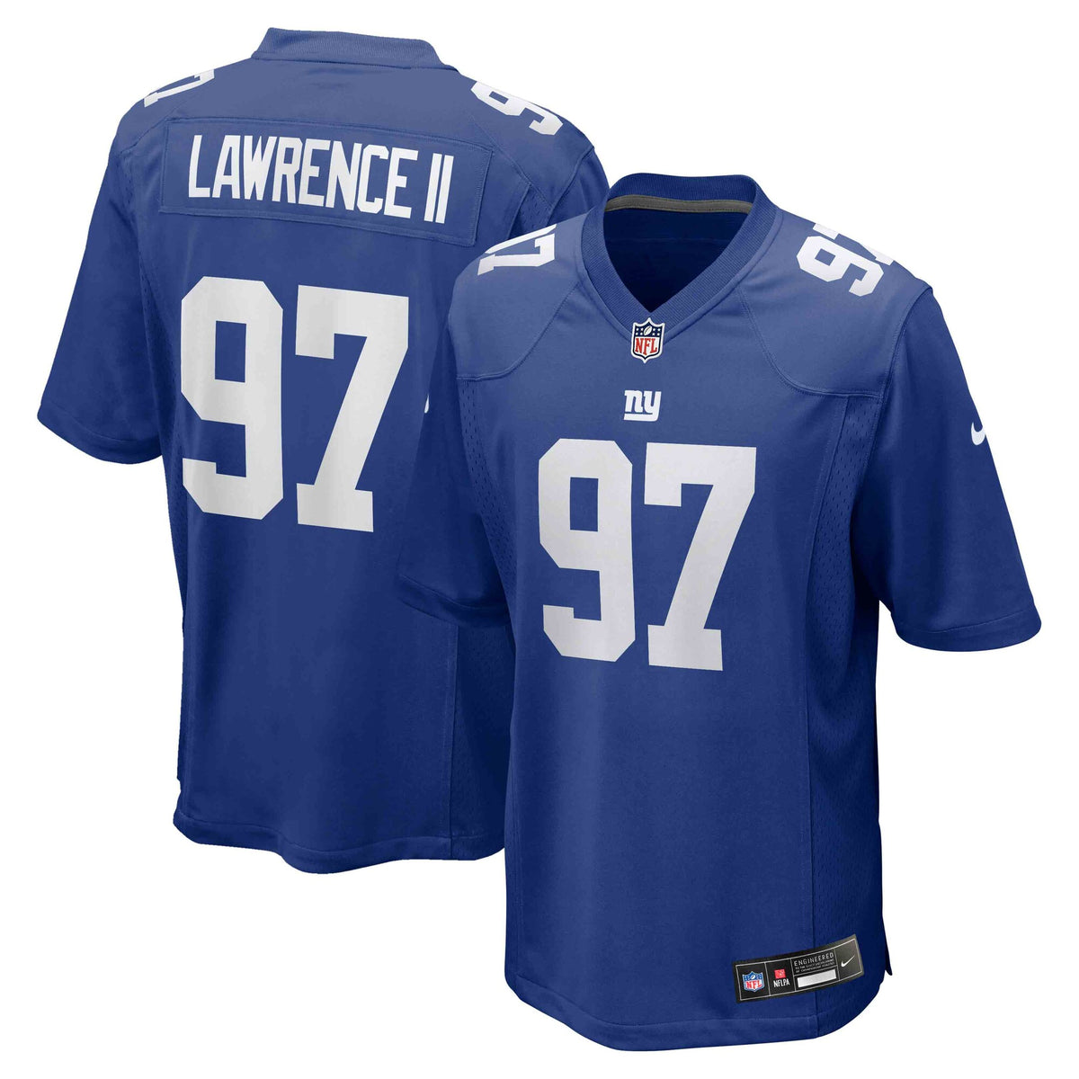 New York Giants Dexter Lawrence II Royal Team Game Player Jersey