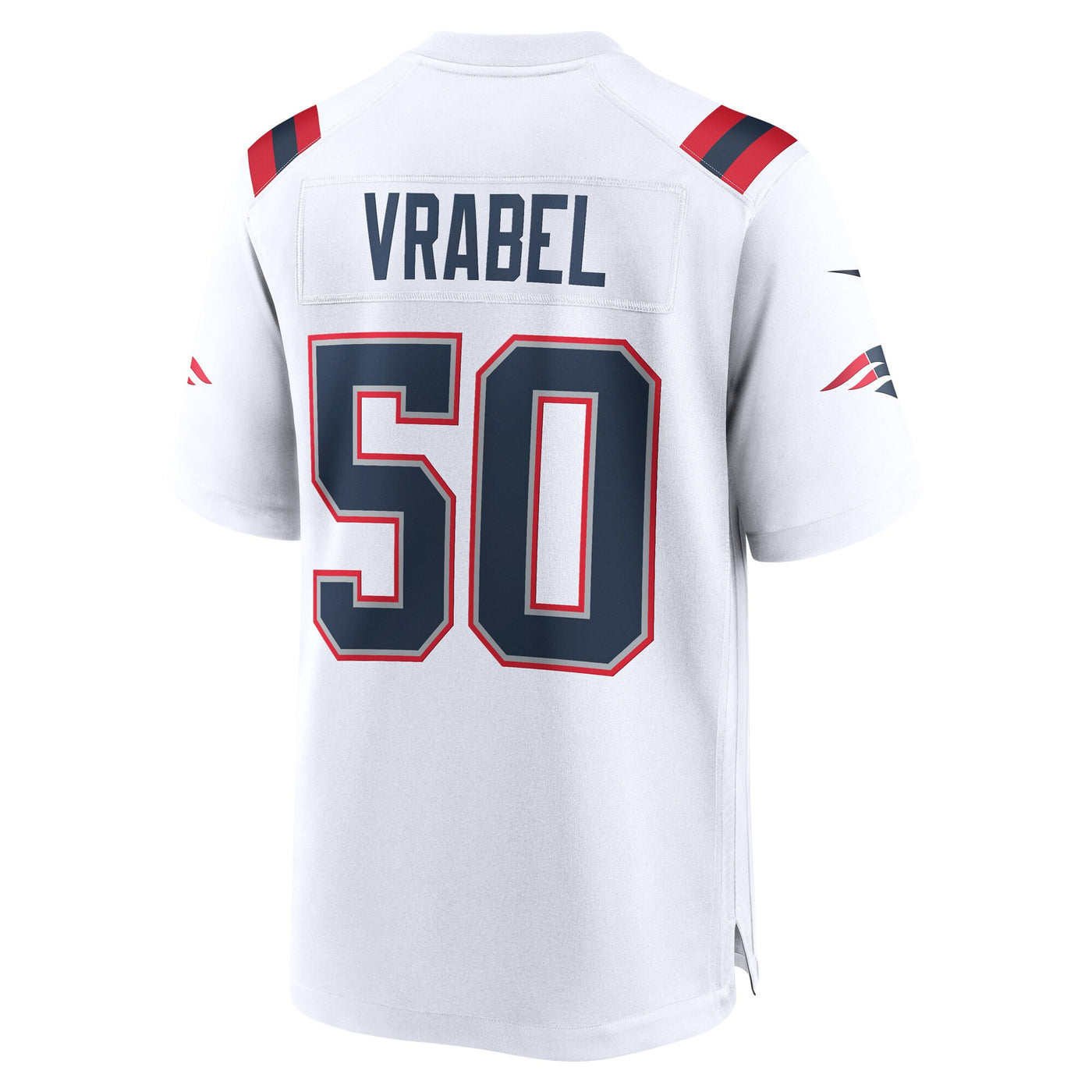 New England Patriots Mike Vrabel Nike White Retired Player Game Jersey
