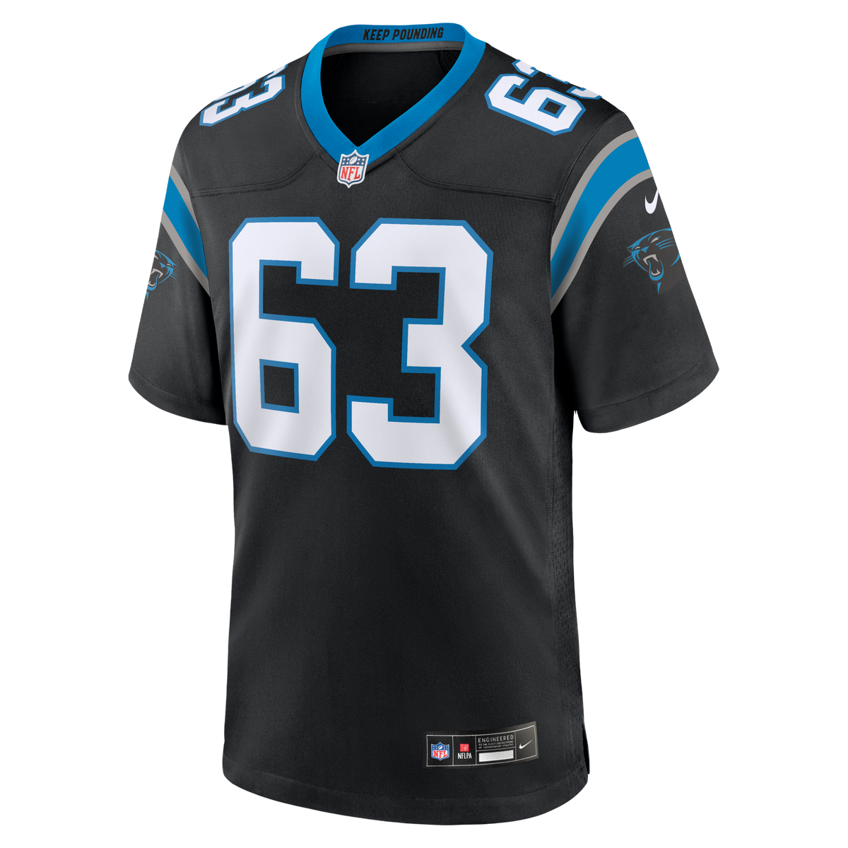 Carolina Panthers Rasheed Walker Black Team Game Jersey