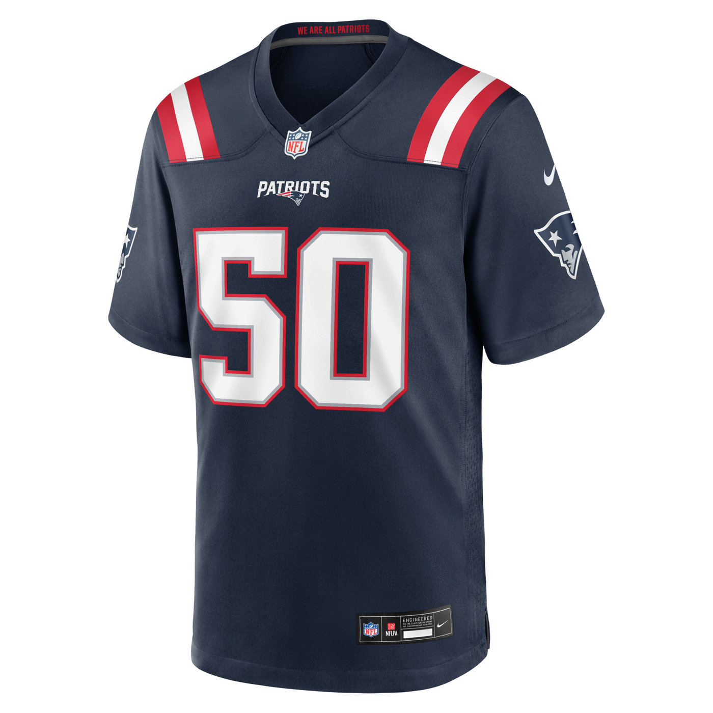 New England Patriots Mike Vrabel Nike Navy Game Retired Player Jersey