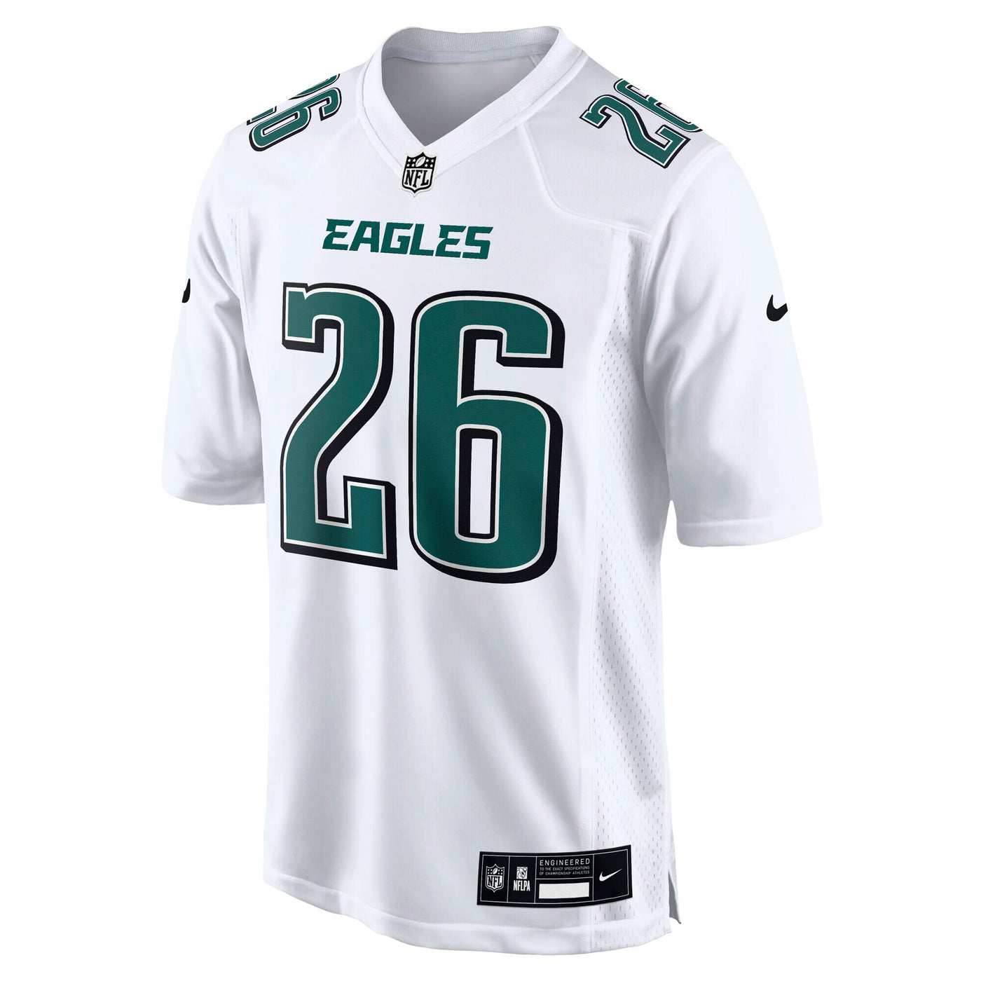 Philadelphia Eagles Saquon Barkley Nike Tundra White Fashion Game Jersey