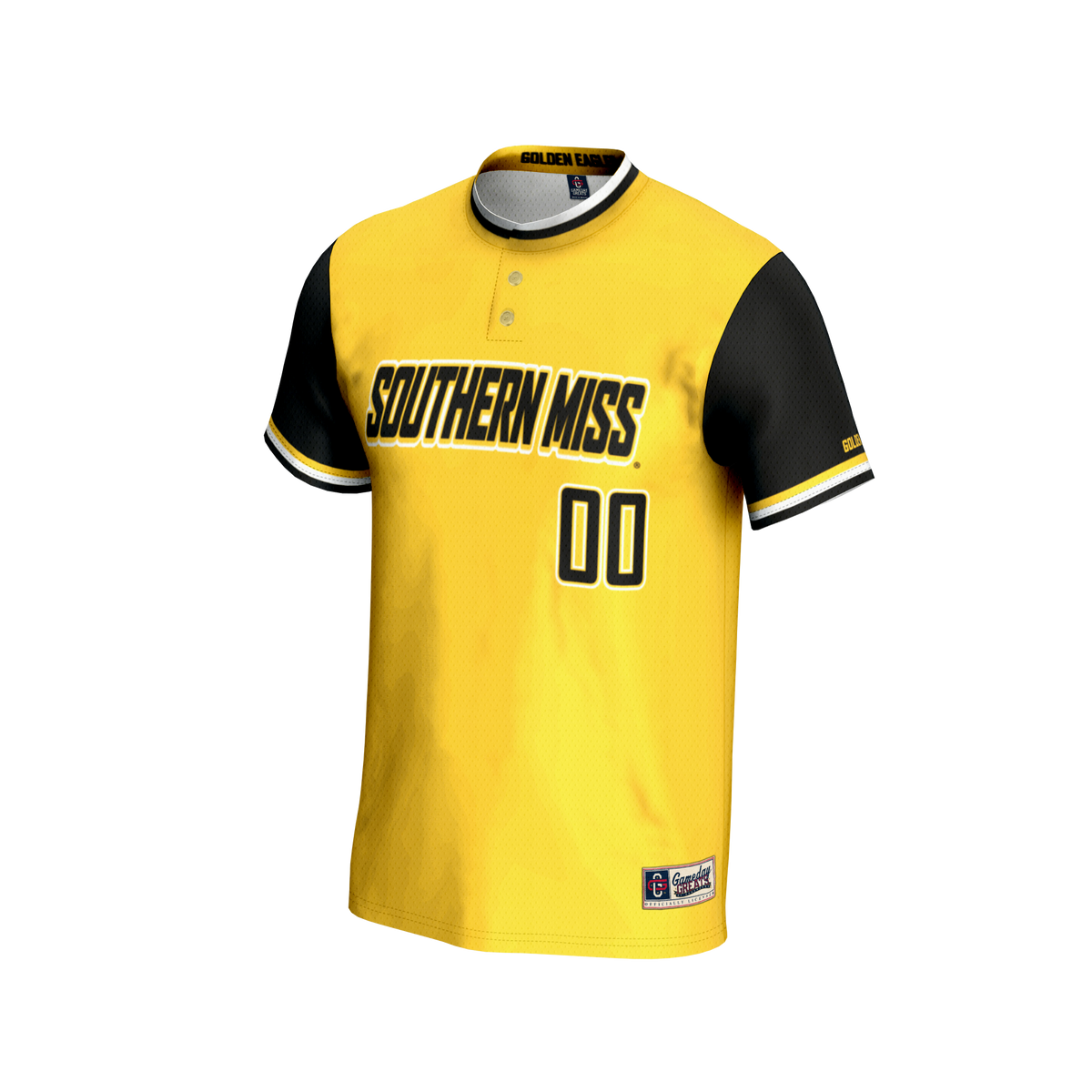 Southern Miss Golden Eagles GameDay Greats NIL Pick-A-Player Lightweight Softball Jersey - Gold