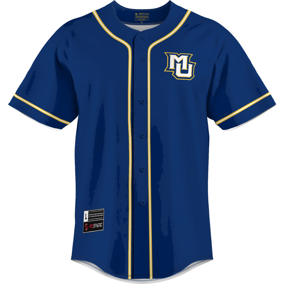 Marquette Golden Eagles GameDay Greats Lightweight Baseball Jersey - Blue
