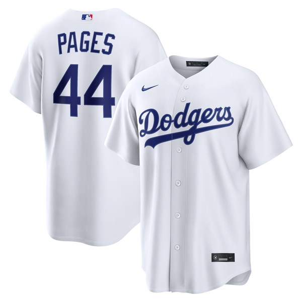 Los Angeles Dodgers Andy Pages Nike White Home Replica Jersey