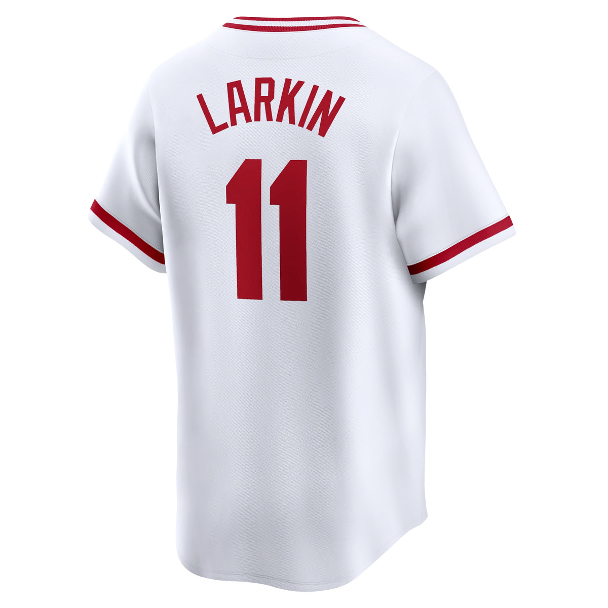Cincinnati Reds Barry Larkin White Throwback Cooperstown Limited Jersey