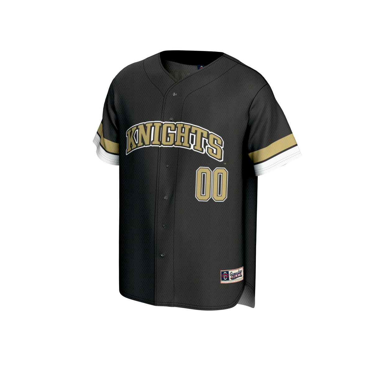 UCF Knights GameDay Greats NIL Pick-A-Player Lightweight Baseball Jersey - Black