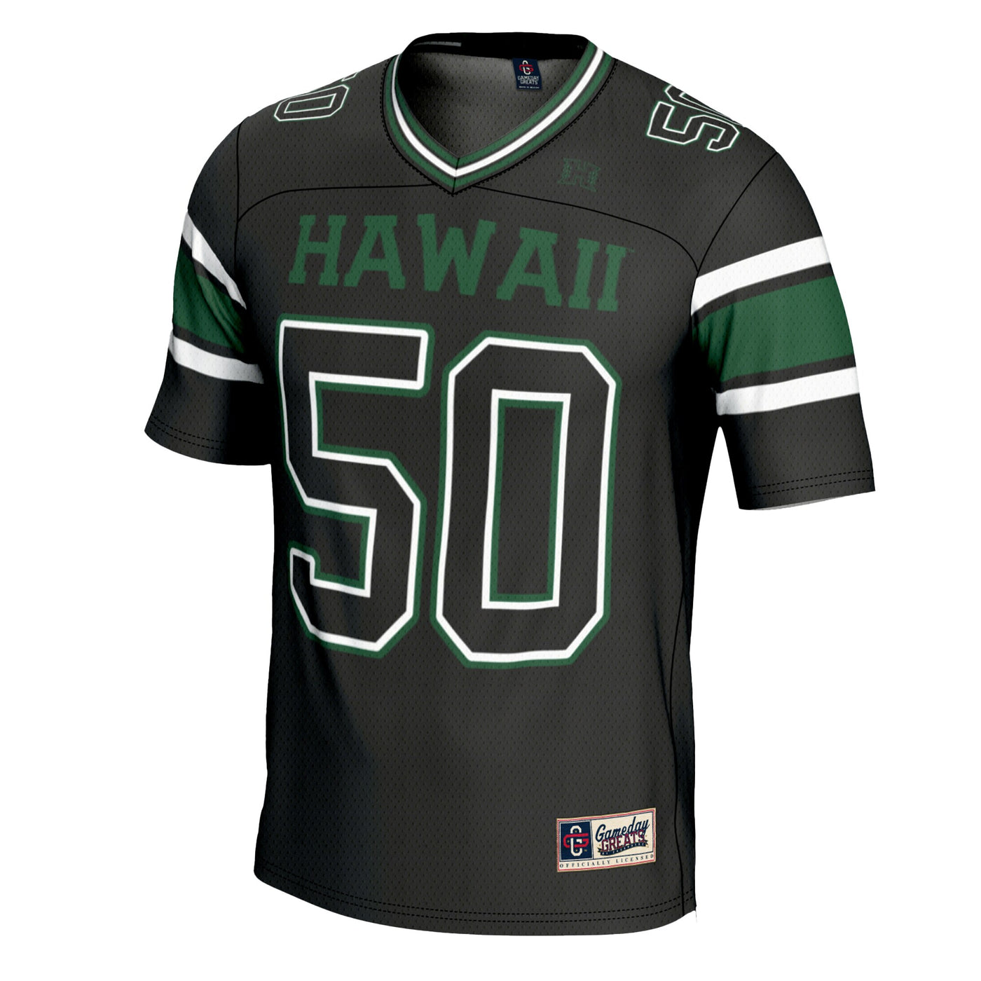 GameDay Greats #1 Black Hawaii Rainbow Warriors Football Jersey