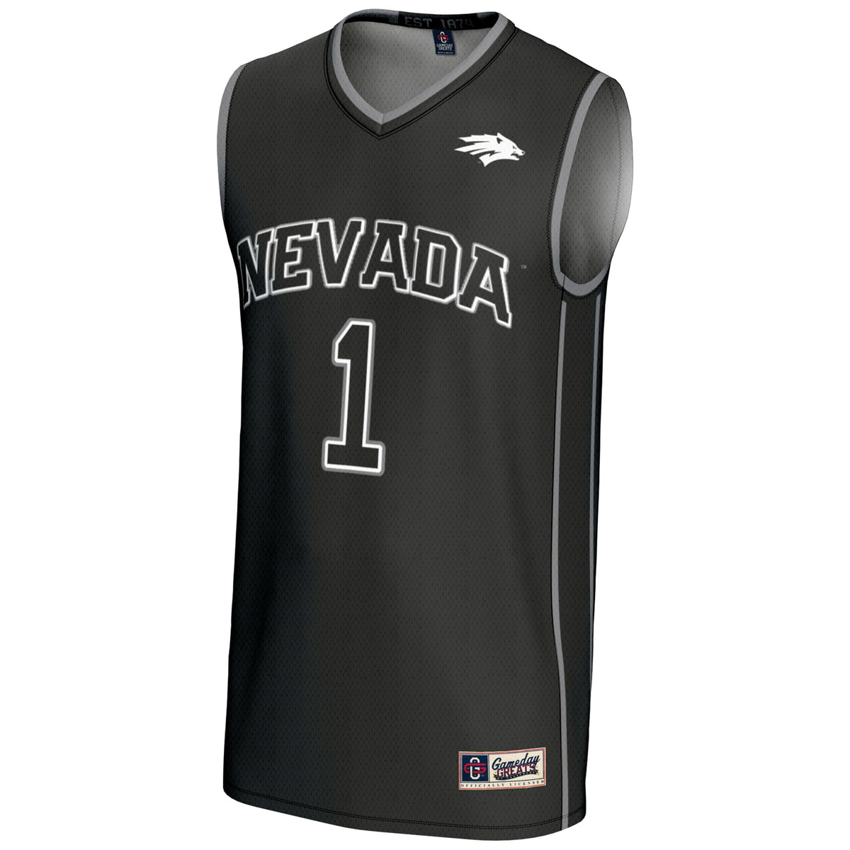 #1 Nevada Wolf Pack GameDay Greats Lightweight Basketball Jersey - Black