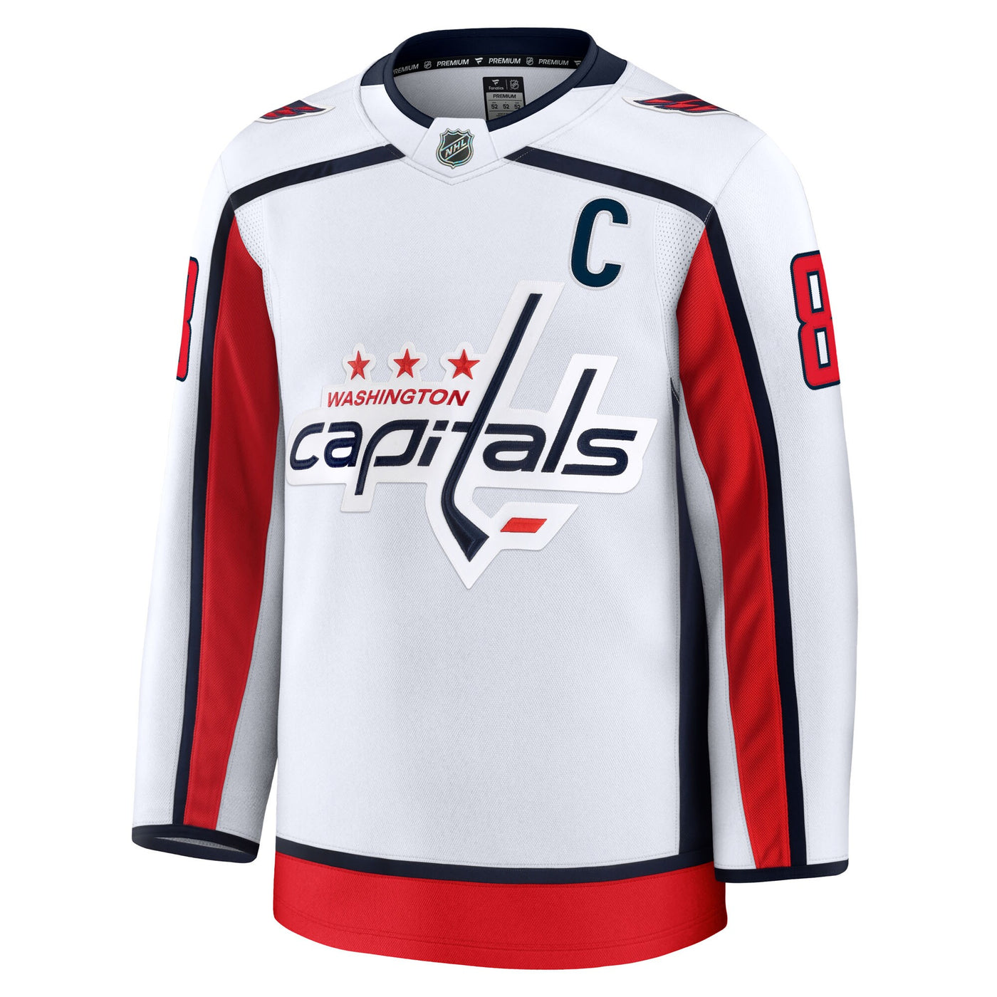 Washington Capitals Alexander Ovechkin Fanatics White Away Premium Jersey