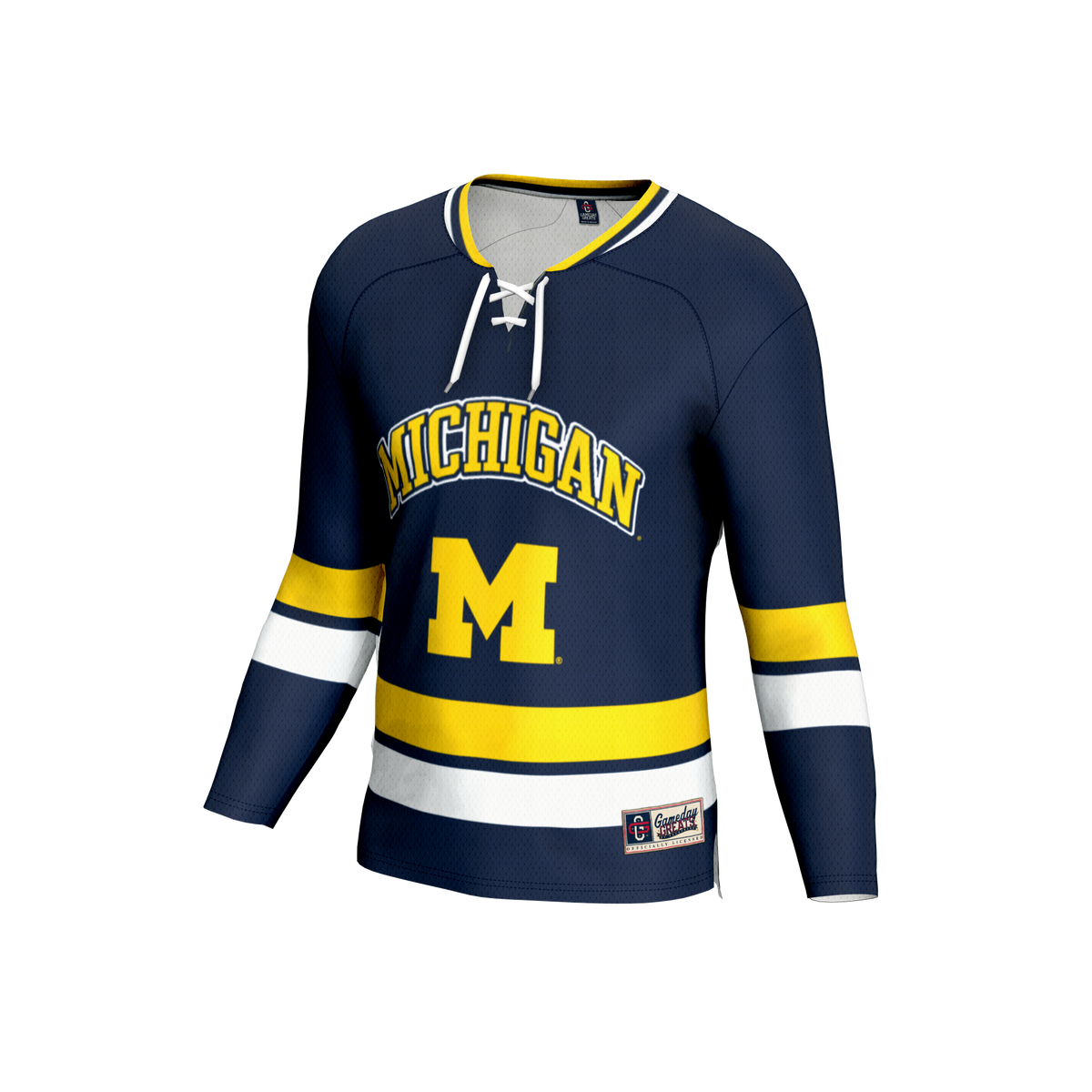 Michigan Wolverines GameDay Greats Lightweight Hockey Team Fashion Jersey - Navy
