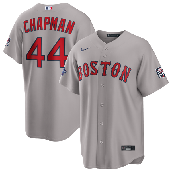2026 All-Star Game Boston Red Sox Aroldis Chapman Nike Gray Replica Jersey