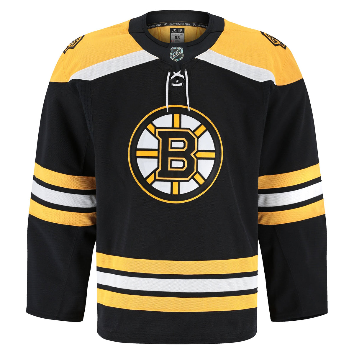 Boston Bruins Fanatics Black Home Authentic Pro Jersey