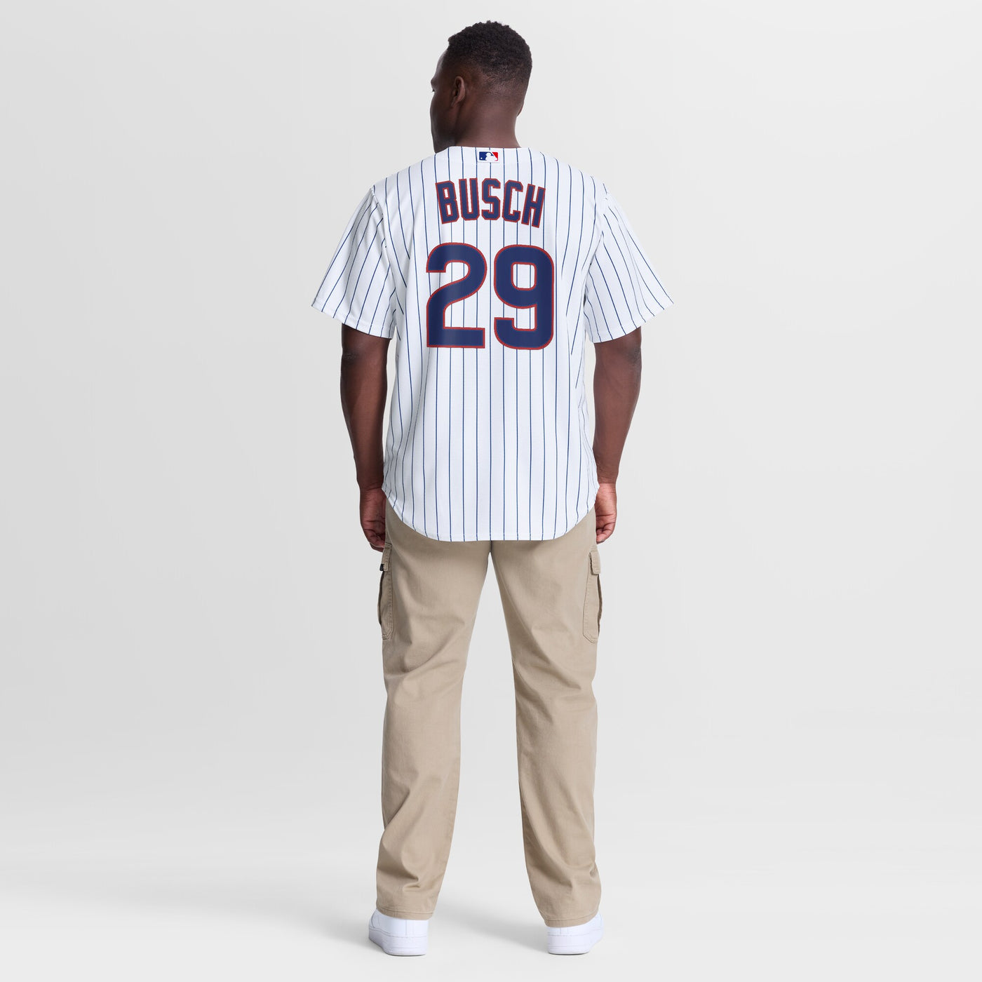 Chicago Cubs Michael Busch Nike White Home Replica Jersey
