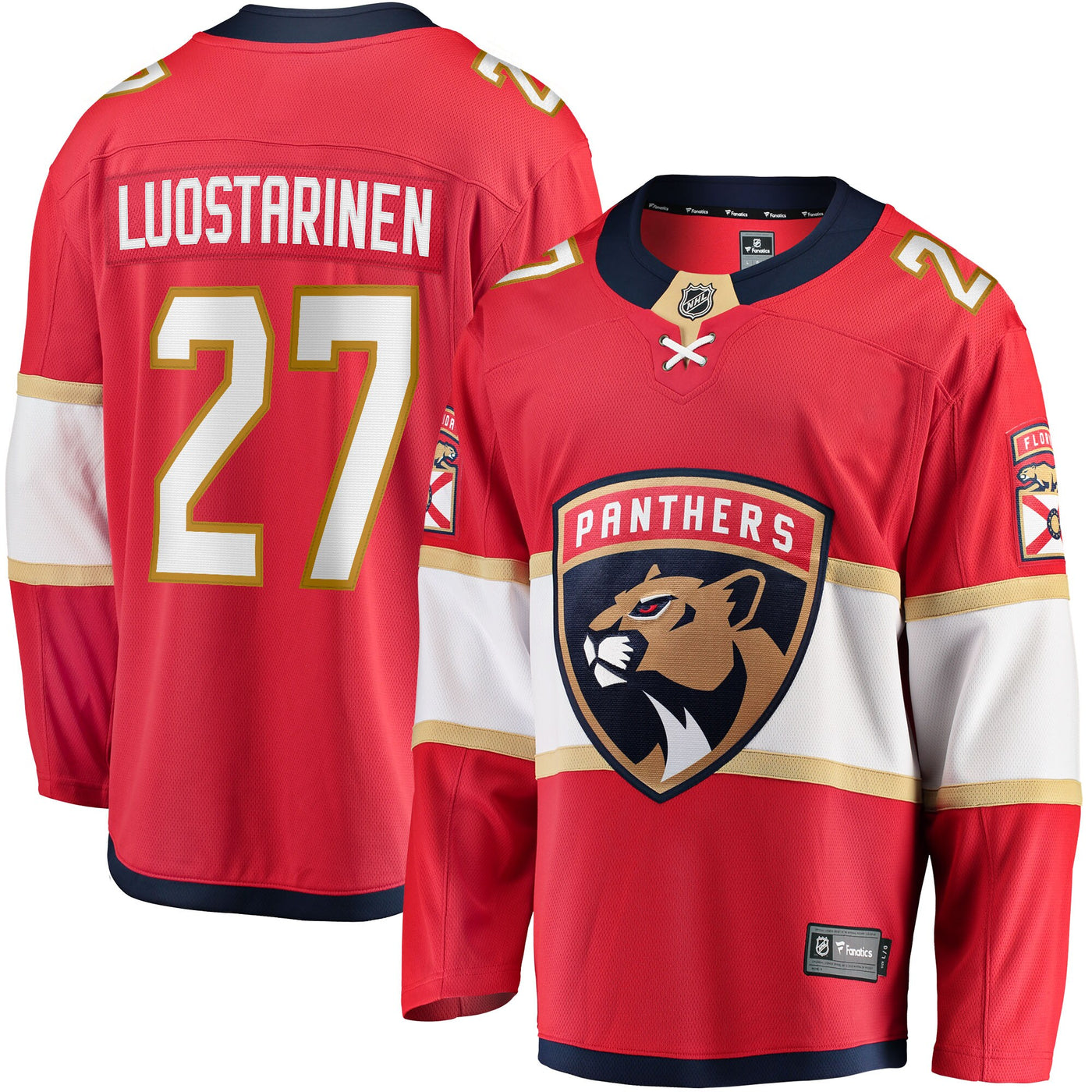 Florida Panthers Eetu Luostarinen Fanatics Red Home Breakaway Player Jersey