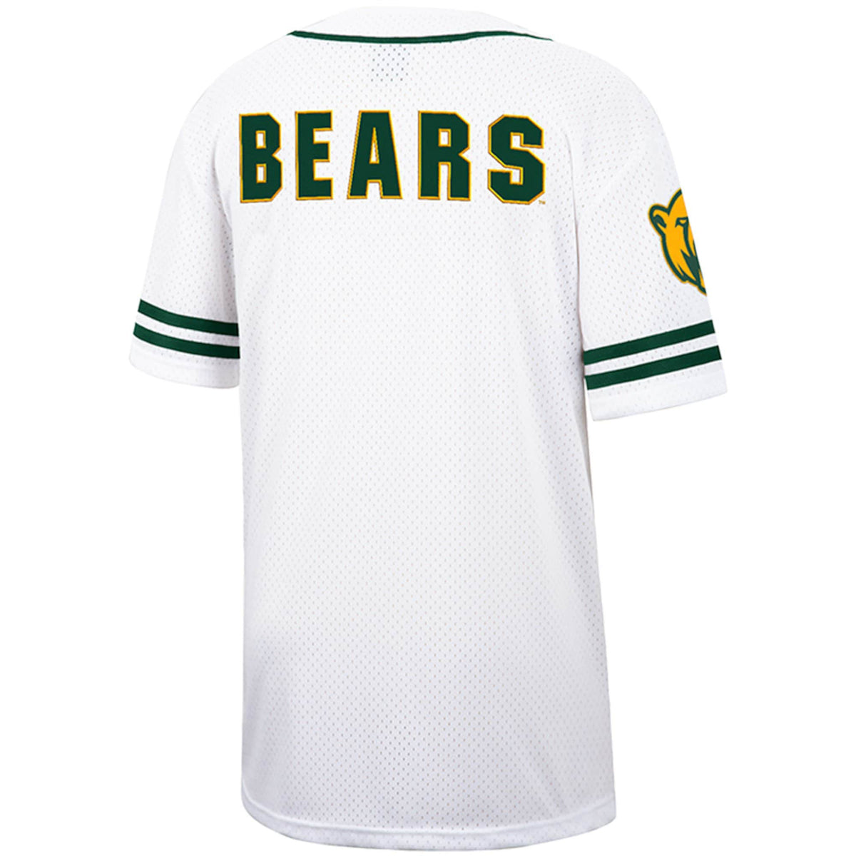 Baylor Bears Colosseum Free Spirited Mesh Button-Up Baseball Jersey - White
