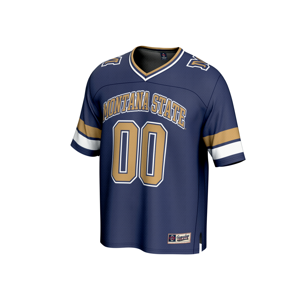 #00 Montana State Bobcats GameDay Greats Collegiate Football Fashion Jersey - Navy