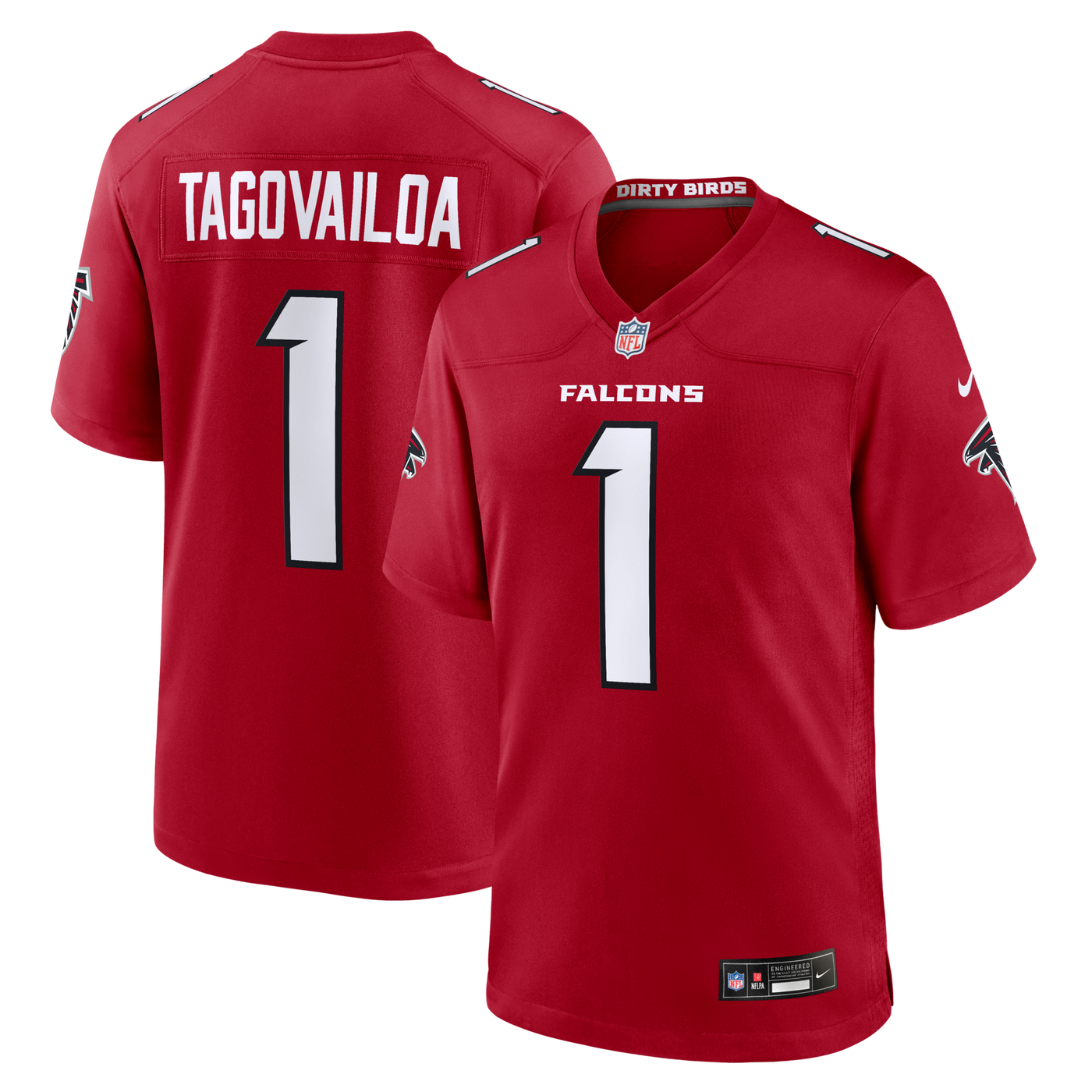 Atlanta Falcons Tua Tagovailoa Nike Red Game Jersey