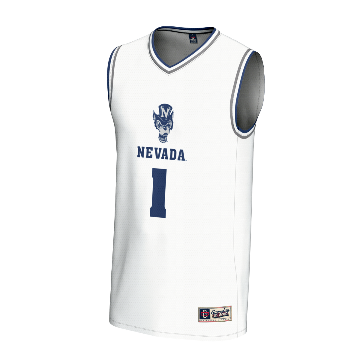 #1 Nevada Wolf Pack GameDay Greats Lightweight Basketball Fashion Jersey - White