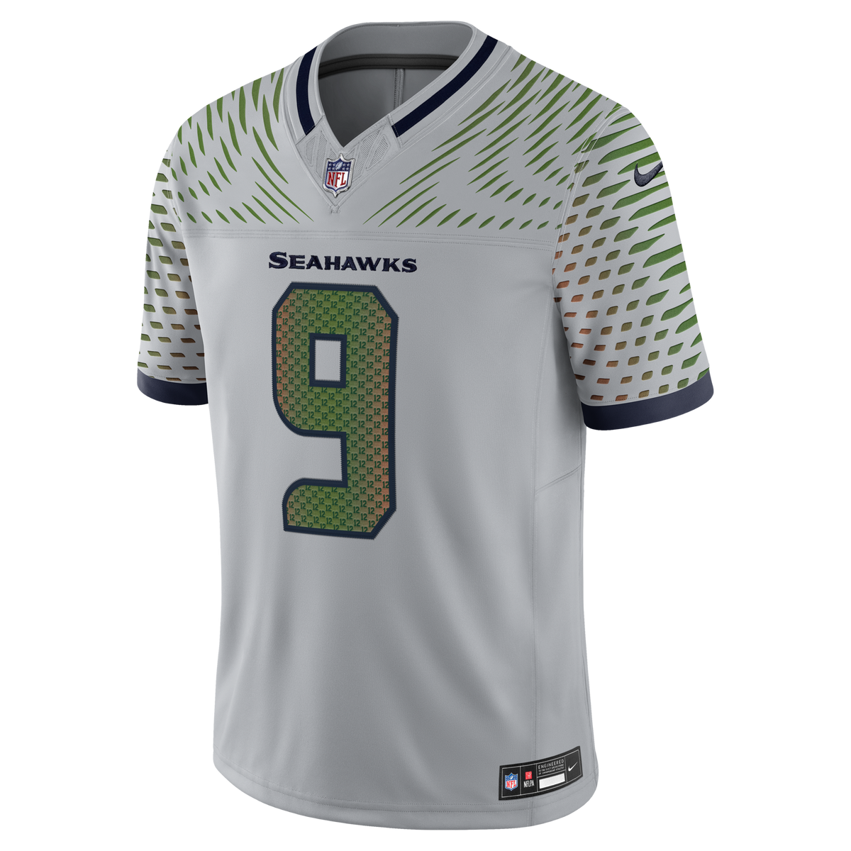 Seattle Seahawks Kenneth Walker III Wolf Gray 2025 Rivalries Collection Stitched Limited Jersey