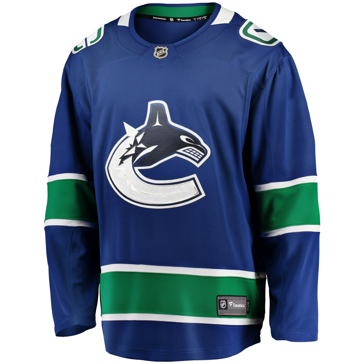 Vancouver Canucks Fanatics Blue Home Team Breakaway Jersey