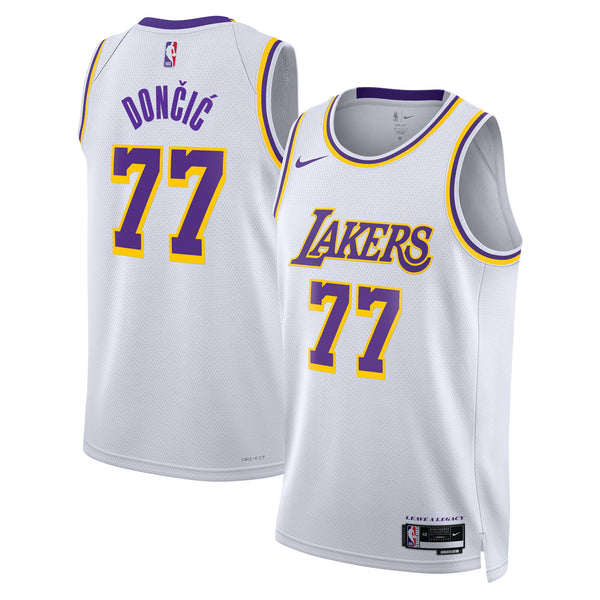 Los Angeles Lakers Association Edition Swingman Jersey - White - Luka Dončić