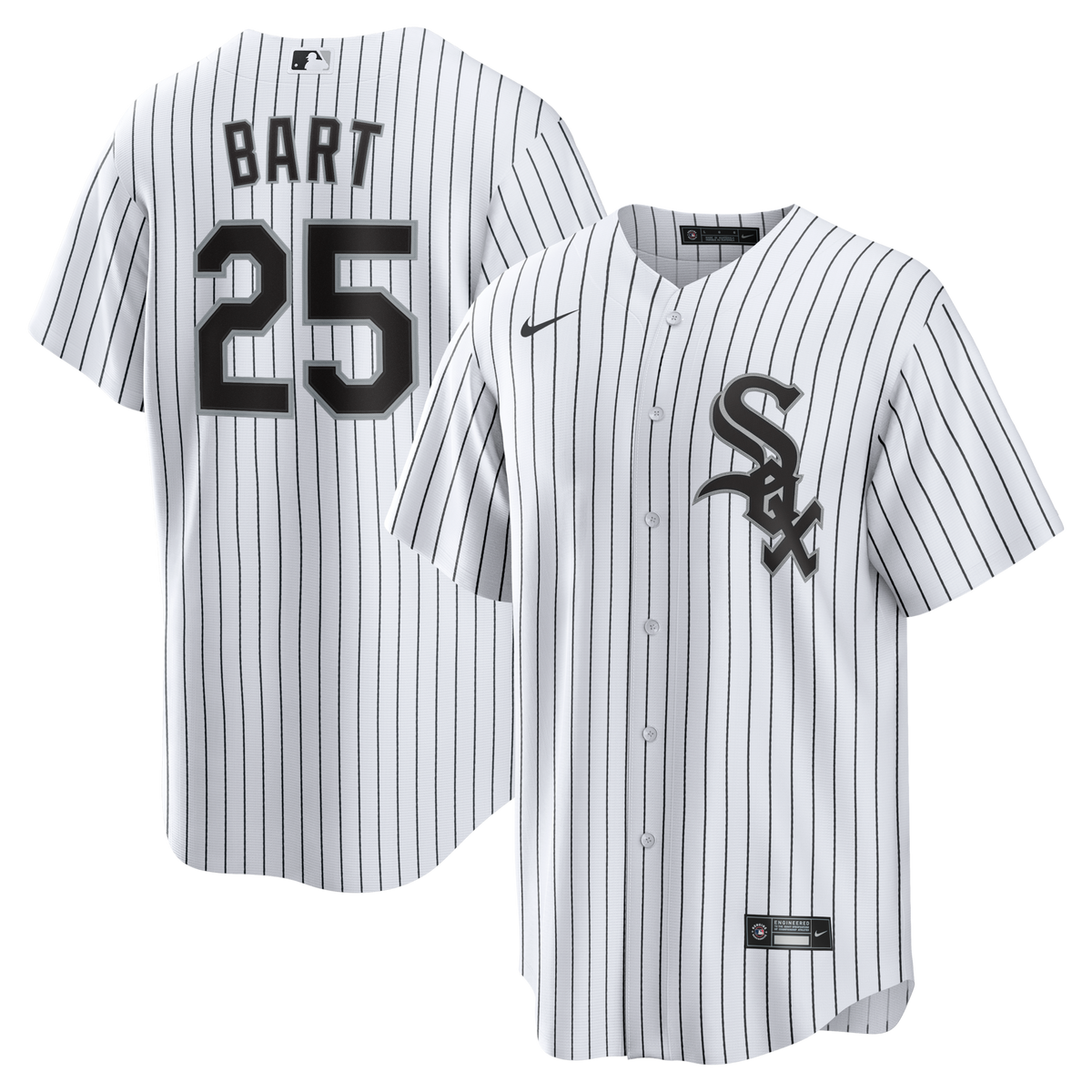 Chicago White Sox Joey Bart White Home Replica Jersey