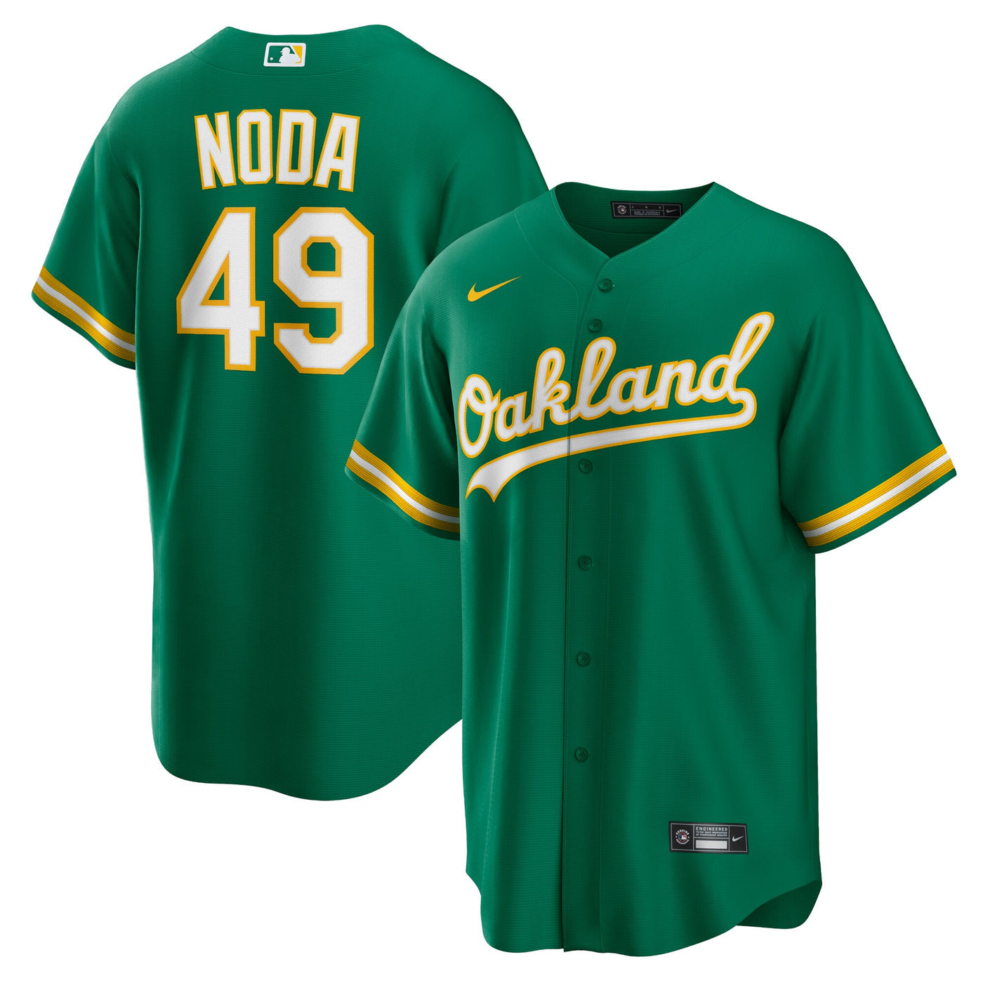 Oakland Athletics Ryan Noda Nike Kelly Green Alternate Replica Jersey