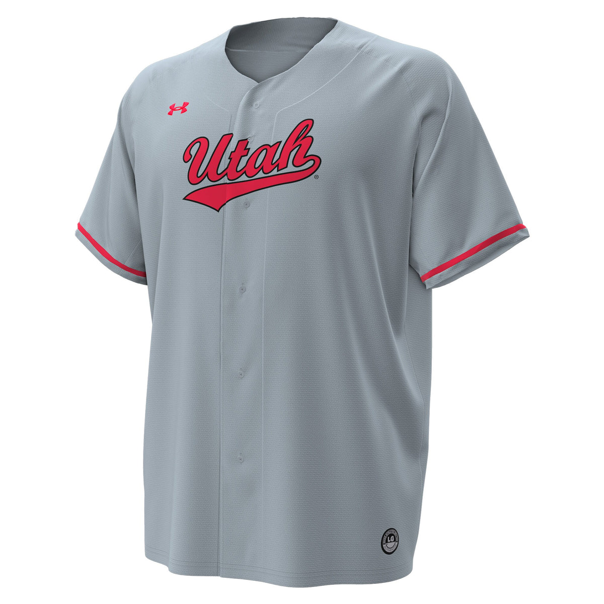 Utah Utes Under Armour Replica Baseball Jersey - Gray