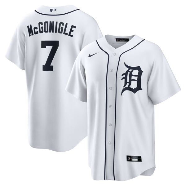 Detroit Tigers Kevin McGonigle Nike White Home Replica Jersey