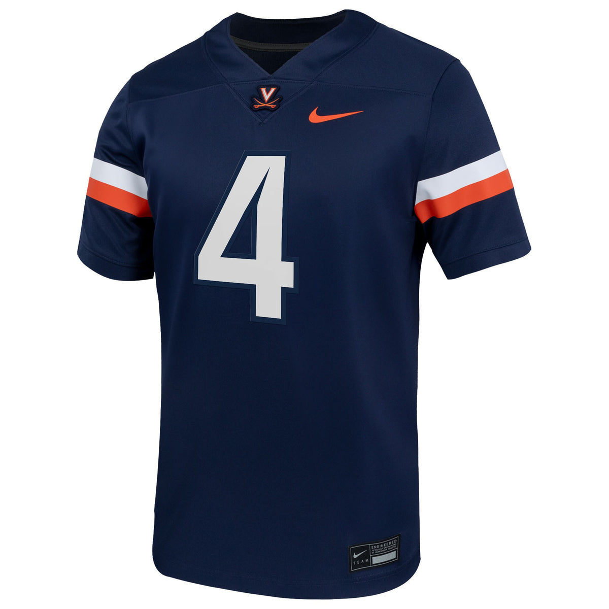 Chandler Morris Virginia Cavaliers Home NIL Football Game Jersey - Navy