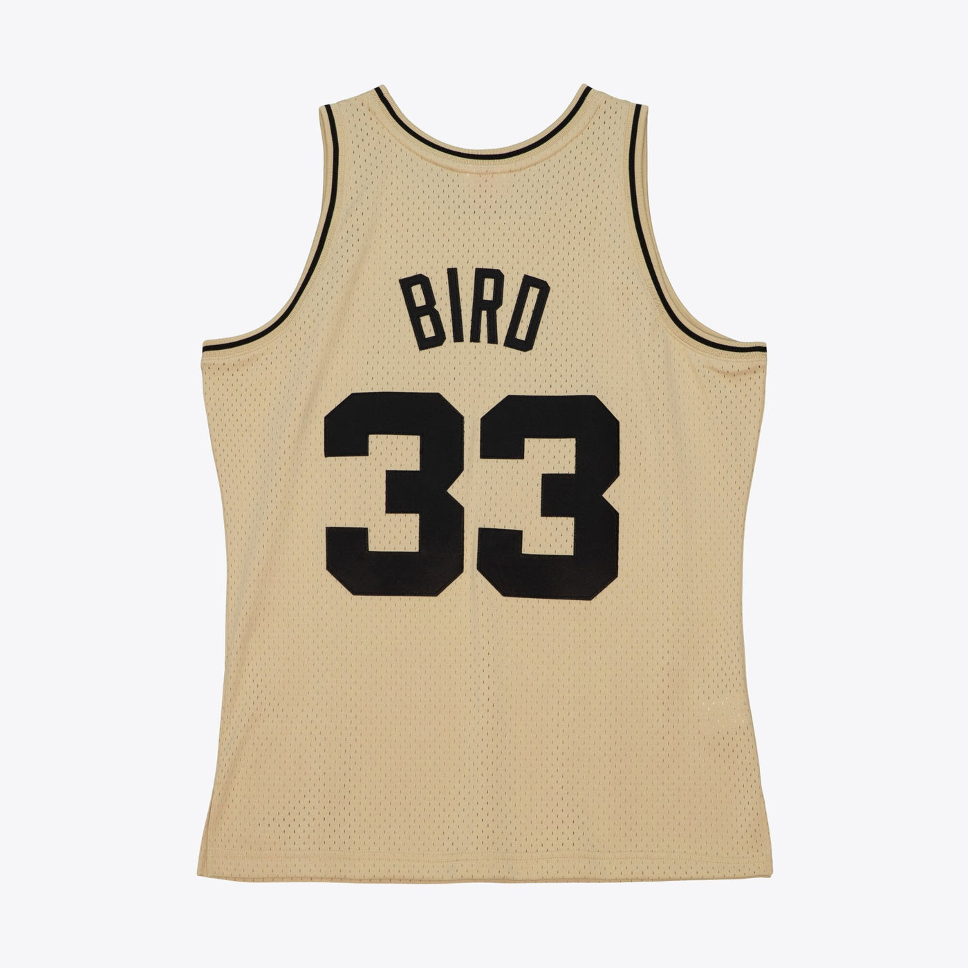 Boston Celtics Mitchell & Ness Larry Bird 1985 Swingman Jersey - Khaki