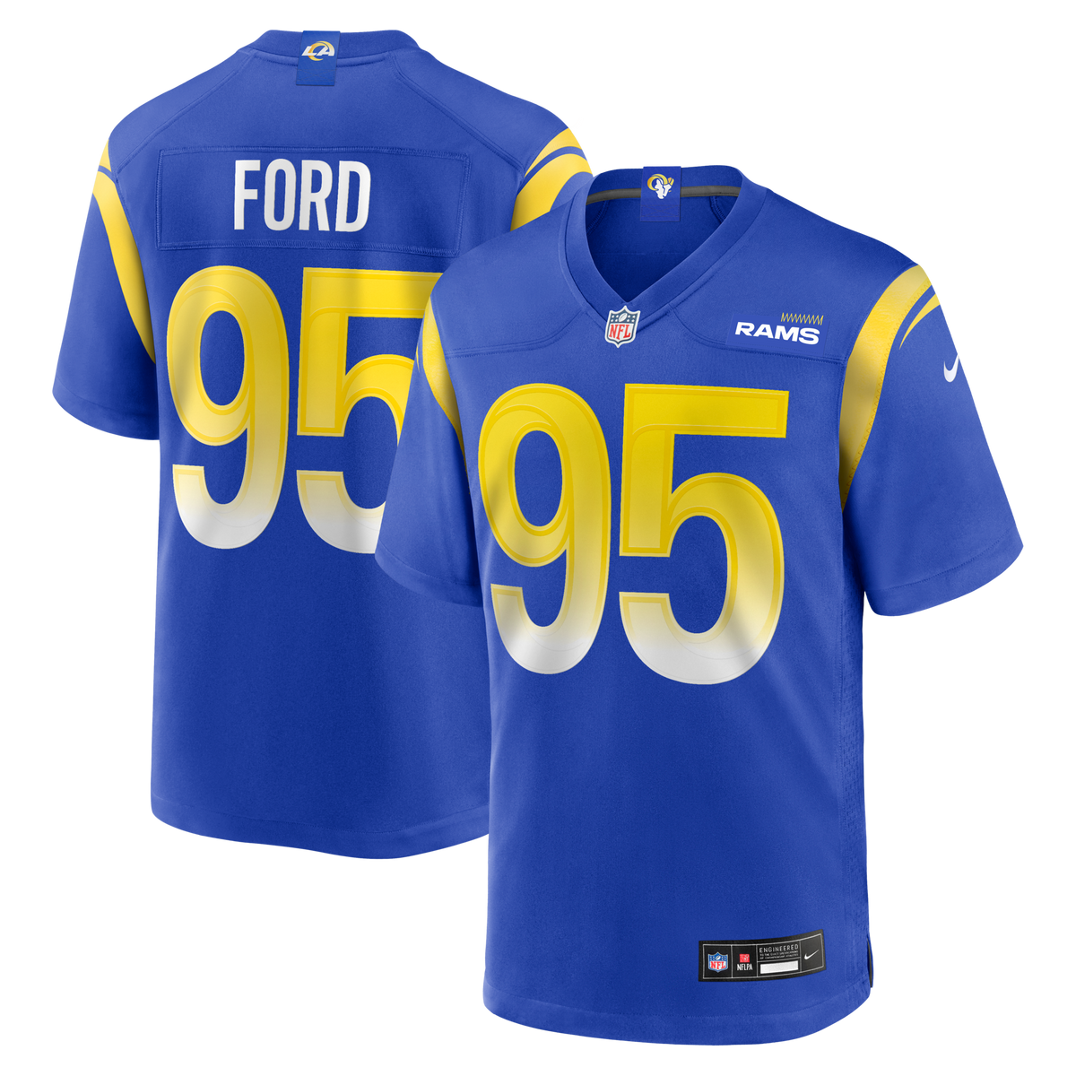 Los Angeles Rams Poona Ford Royal Team Game Jersey