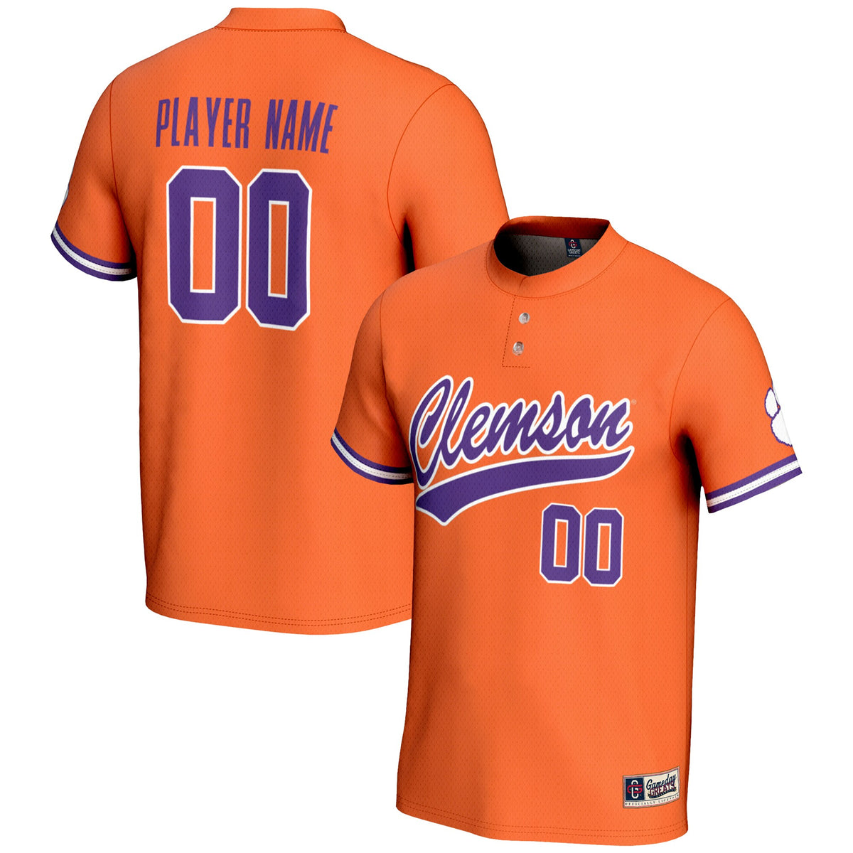 Clemson Tigers GameDay Greats NIL Pick-A-Player Lightweight Softball Jersey - Orange