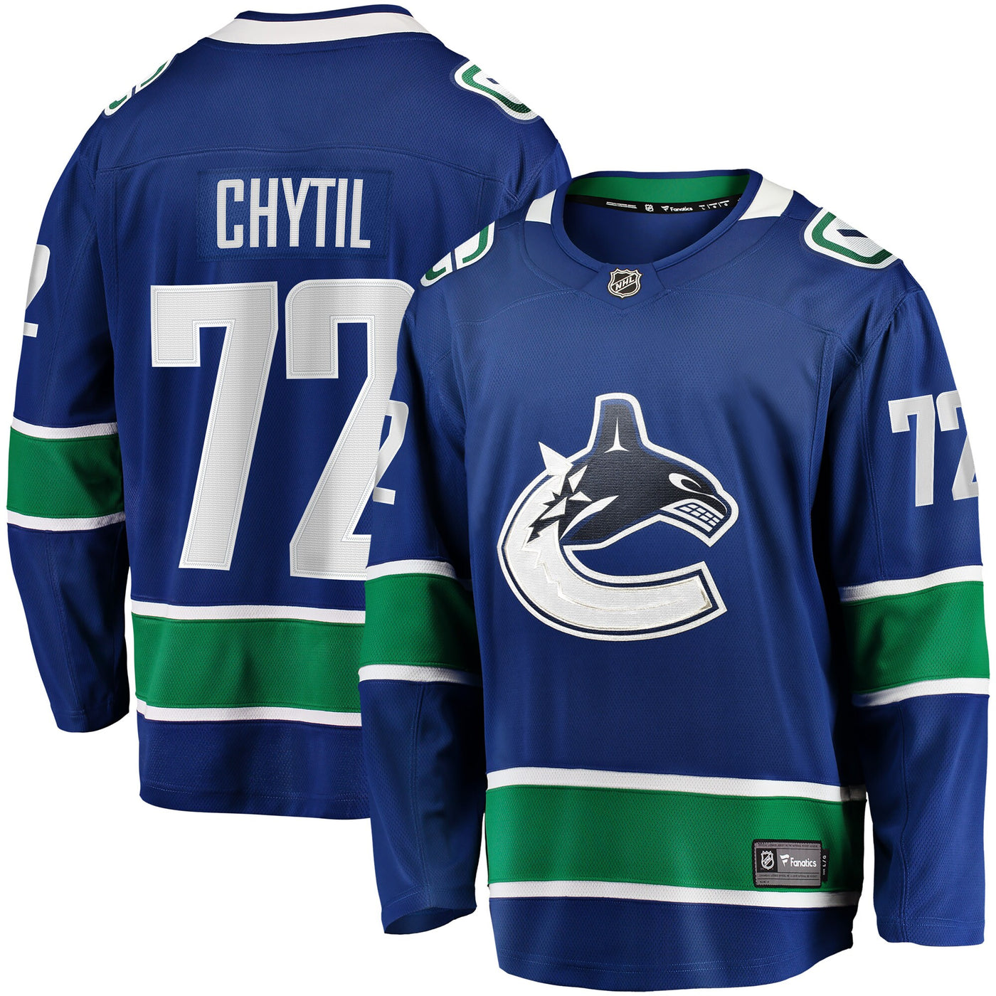 Vancouver Canucks Filip Chytil Fanatics Blue Home Breakaway Jersey
