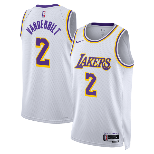 Los Angeles Lakers Nike Association Edition Swingman Jersey - White - Jarred Vanderbilt