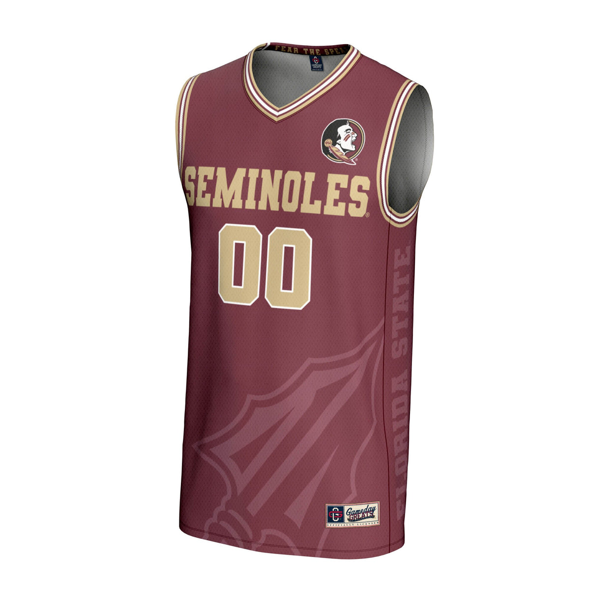 Florida State Seminoles GameDay Greats NIL Pick-A-Player Basketball Icon Print Lightweight Jersey - Garnet