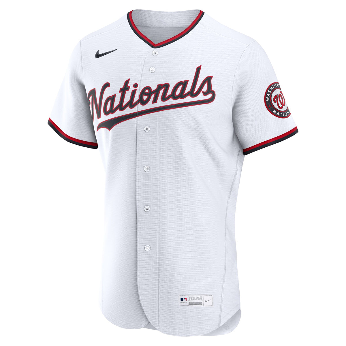 Washington Nationals White Home Authentic Custom Jersey